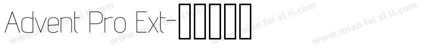 Advent Pro Ext字体转换